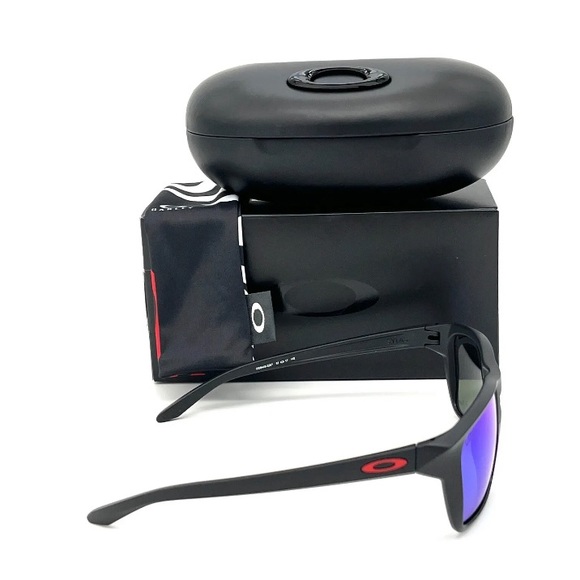 OAKLEY SYLAS OO9448-22 Qatar Matte Black / Prizm Sapphire 57mm sunglasses - Picture 3 of 4